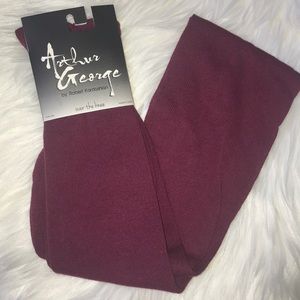 NWT🛍3/$25 Arthur George Wine Over the Knee Socks